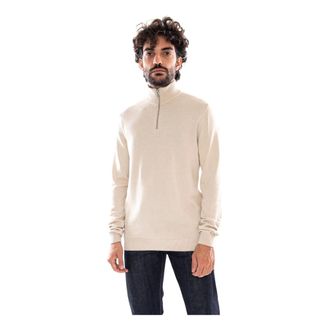 Only & Sons Only & Sons - Onsalex Reg 12 Half Zip Knit Noos - Heren - Sweatshirts & Hoodies - Beige - Maat: M Katoen