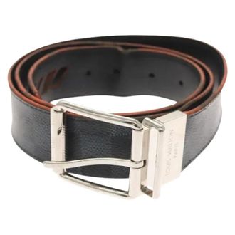 Louis Vuitton Pre-owned Belts, female, Black, Size: ONE SIZE Pre-owned Damier Cobalt Canvas Belt