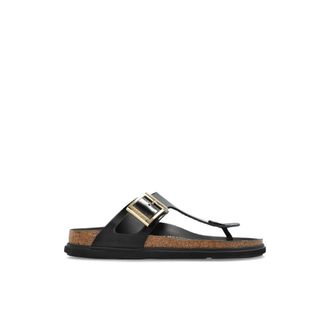 Birkenstock Flip Flops, female, Black, Size: 10 US Gizeh Droplet Buckle Cupsole Regular Fit