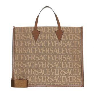 Versace Stijlvolle Grote Tote Tas - Heren - Shoppers - Bruin - ONE Size - Tassen
