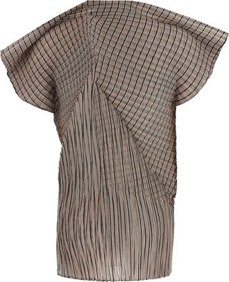 Issey Miyake Womens Brown Polyester Blouse