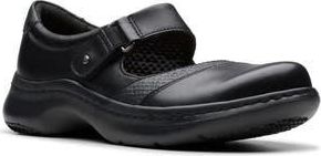 Clarks Pro Pace Mary Jane Flat in Black Leather at Nordstrom Rack, Size 9.5