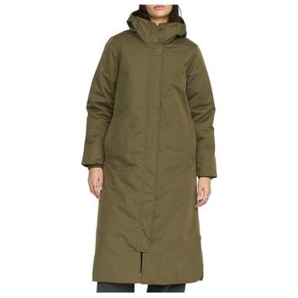 Selfhood Long Hooded Parka Mantel f&uuml;r Damen | oliv
