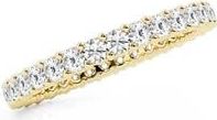 Badgley Mischka Round Cut Lab Created Diamond Infinity Ring - 1.0 ctw. in Yellow at Nordstrom Rack, Size 6.5