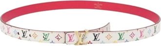 Louis Vuitton Pre-owned Vintage Monogram Multicolor Belt - female - Louis Vuitton Vintage - Vintage Belts - White - ONE SIZE - Pre-owned