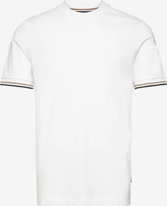 HUGO BOSS Mens T-Shirt Cotton White T-Shirts And Polos