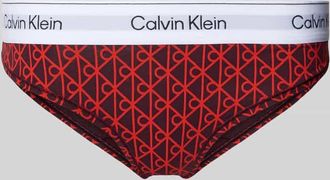 Calvin Klein Underwear String mit elastischem Bund und Label-Details in Rot, Größe XL