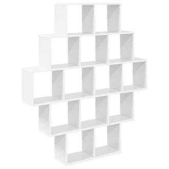 vidaXL Estante De Pared Blanco 120 X 20 X 136 Cm Madera De Ingenier&iacute;a Vidaxl