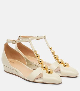 Chlo&eacute; Chlo&eacute; Embellished leather flats