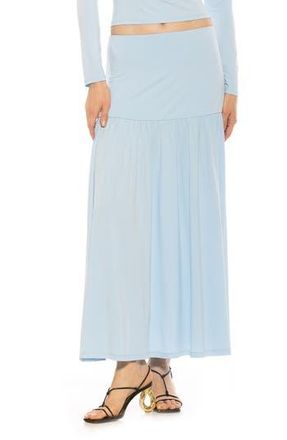 Alexia Admor Lia Low Rise Maxi Skirt in Halogen Blue at Nordstrom Rack, Size X-Large