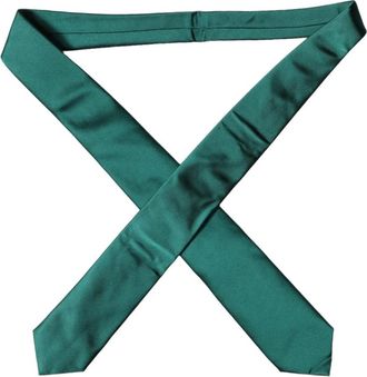 Dolce & Gabbana Stropdas - Dames - Stropdassen - Groen - ONE Size - Satijn - Accessoires