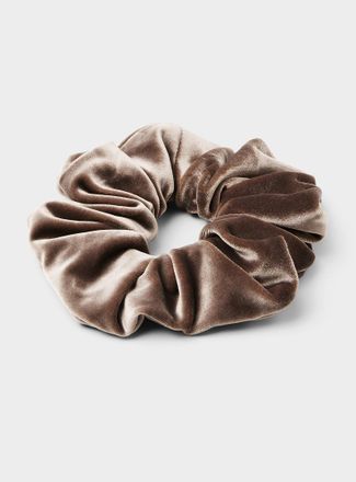 Simons Womens Large moir&eacute; velvet scrunchie