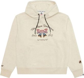 Aape By A Bathing Ape Hoodie met print - Beige