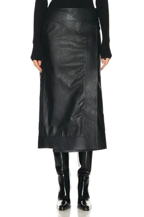 Johanna Ortiz Winter Scents Midi Skirt In Black