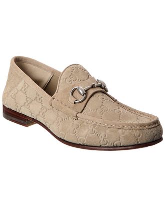 Gucci Horsebit 1953 Gg Suede Loafer