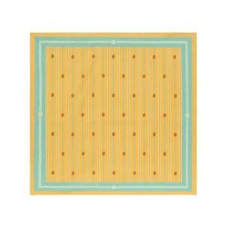 Dr&ocirc;le de Monsieur Scarves, unisex, Yellow, Size: ONE SIZE Foulard Rayure Monogramme