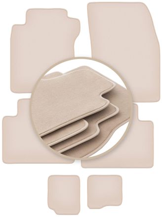 OEM Alfombrillas Beige Premium Para Nissan X-trail Iii T32 Fl 7 Plazas 2017-2021