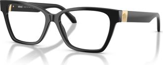 Versace 53mm Cat Eye optical glasses in Black at Nordstrom
