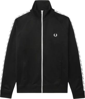 Fred Perry taped track sweatshirt - men - Recycled Polyester/Cotton - M - Black