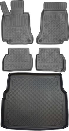 OEM Juego De Alfombrillas Para Coche Y Maletero Para Mercedes Clase C W205 Estate A Partir De Octubre De 2014