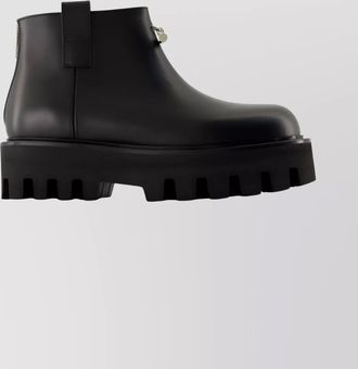Alexander McQueen leather platform ankle boots