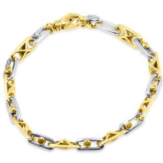 Pompeii3 Mens Link 14k Gold (23gram) or Platinum (37gram) 5.5-6.5mm Bracelet 8.5