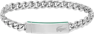 Lacoste Mens Baseline Bracelet in Silver at Nordstrom