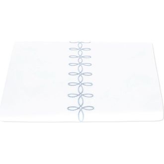 Matouk Gordian Knot Egyptian Cotton Percale Duvet Cover in Wedgwood at Nordstrom, Size Full