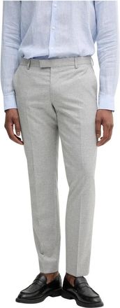 Joop Wool Chinos - Heren - Nette broeken - Grijs - 2XL - Katoen - Broeken