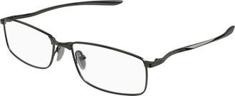 Balenciaga Glasses, male, Gray, Size: 60 MM Rectangular Eyeglasses