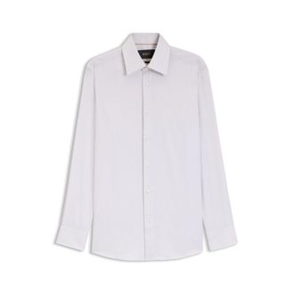 BOSS Slim-fit shirt in structured Italian-made cotton