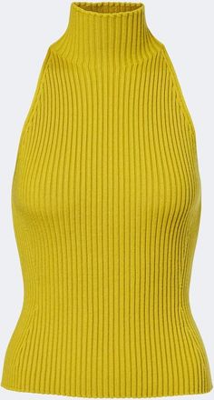 Alaia Ala&iuml;a Top in misto lana con scollo allamericana