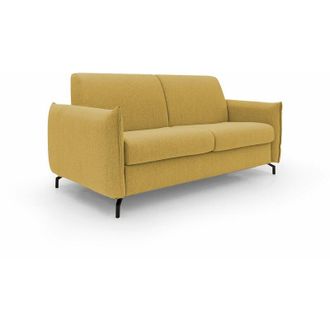 Divani.Store Divani.store - Scarlet Divano letto in tessuto misto cotone impermeabile T19 195 cm (mat.140x197) giallo