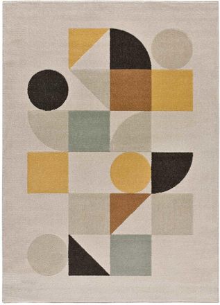 Atticgo Alfombra escandinava beige/multicolor 160x230 cm