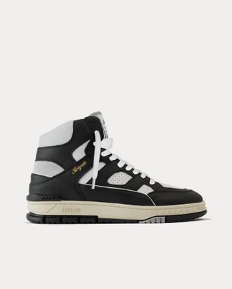 Axel Arigato Mens Sneaker Area Hi Leather High-Top Sneakers In Black, White