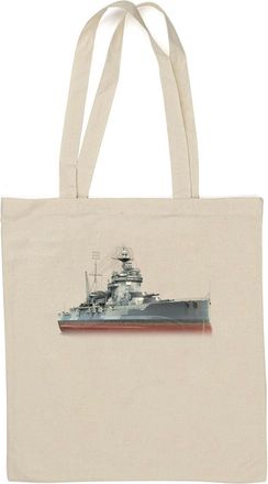 Generic Nagato WWII Japanese warship Natural Cotton Tote Bag White