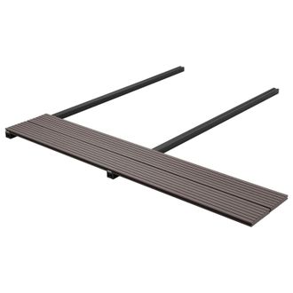 vidaXL Pavimento Da Deck 48 Pz Marrone Scuro Wpc Vidaxl