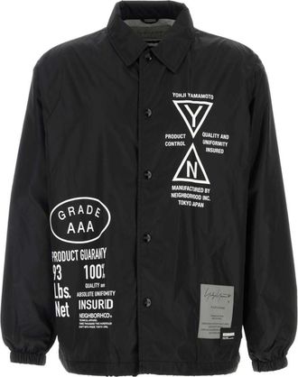 Yohji Yamamoto Black Shirt Collar Jacket