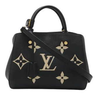 Louis Vuitton Pre-owned Monogram Empreinte Handbag - Dames - Pre-owned - Zwart - Maat: ONE Size Leer