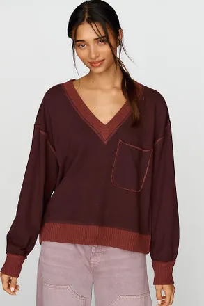 Pilcro Montana Pocket Knit Top