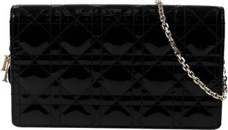 Dior Black Leather Ladies Pouch Crossbody