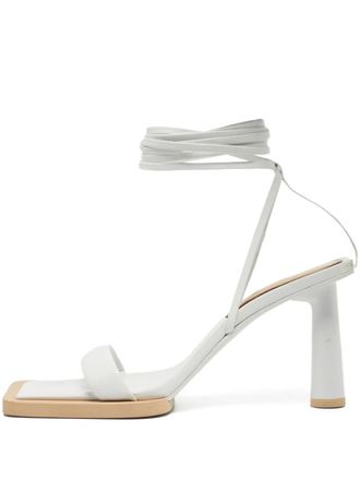Jacquemus Les Carr&eacute;s Rondes sandalen - Wit