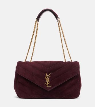Saint Laurent Loulou Medium suede shoulder bag