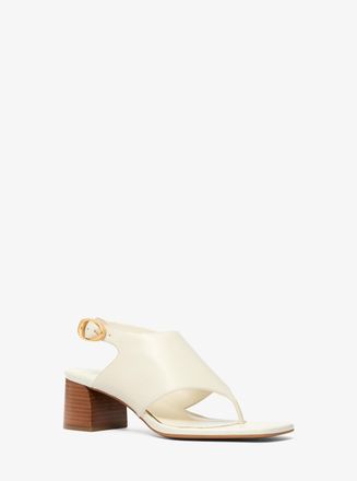 Michael Kors Kya Flex Leather Thong Sandal