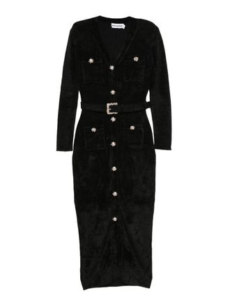Self Portrait Chenille Long Dress