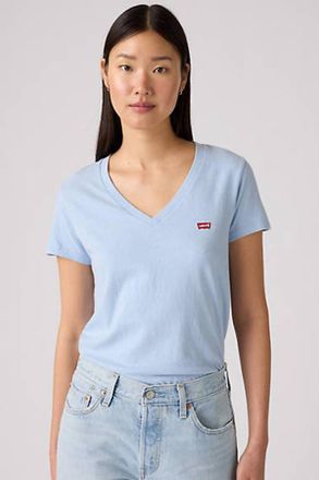 Levi's T-shirt con scollo a V Perfect - Donna - 2XL - Blu / Chambray Blue Slub