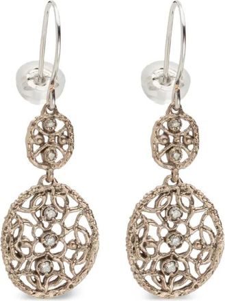 Isamu Noguchi 14K white gold Doubles Flocons diamond earrings - Oro