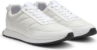 HUGO BOSS Low-top trainers with monogrammed uppers
