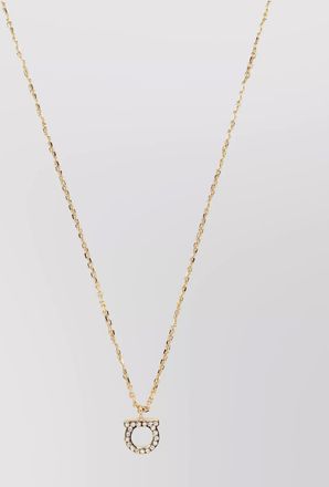 Ferragamo crystal-embellished pendant necklace