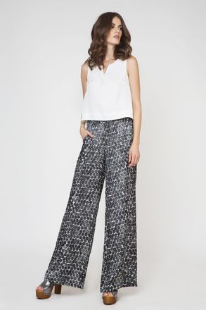 M&oacute;veis Conquista Broek met wijde pijpen print